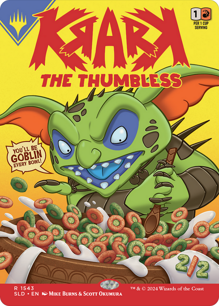 Krark, the Thumbless // Krark, the Thumbless (SLD-1543) (Borderless) (Foil)