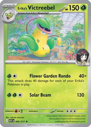 Erika's Victreebel (ASC-006) (Holofoil)