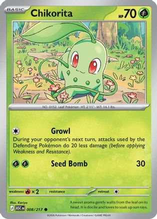 Chikorita (ASC-008) (Reverse Holofoil)