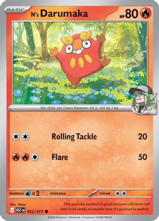N's Darumaka (ASC-032) (Reverse Holofoil)