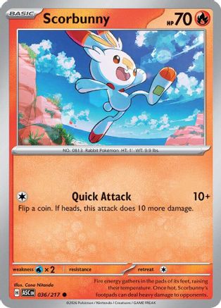 Scorbunny (ASC-036) (Reverse Holofoil)