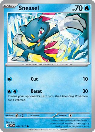 Sneasel (ASC-044) (Reverse Holofoil)