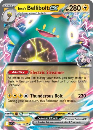 Iono's Bellibolt ex (ASC-070) (Holofoil)