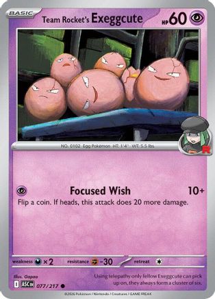 Team Rocket's Exeggcute (ASC-077) (Reverse Holofoil)