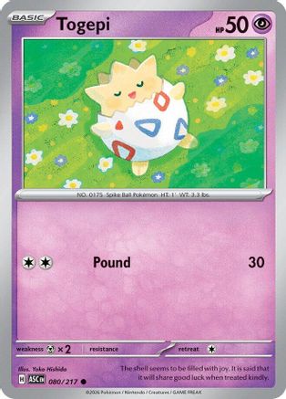 Togepi (ASC-080) (Reverse Holofoil)