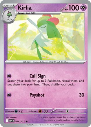 Kirlia (ASC-088) (Reverse Holofoil)