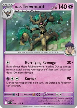 Hop's Trevenant (ASC-096) (Reverse Holofoil)