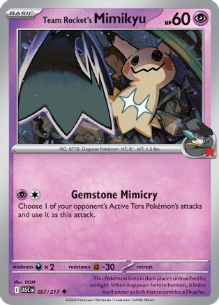 Team Rocket's Mimikyu (ASC-097) (Reverse Holofoil)