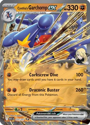 Cynthia's Garchomp ex (ASC-111) (Holofoil)