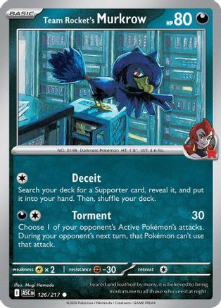 Team Rocket's Murkrow (ASC-126) (Reverse Holofoil)