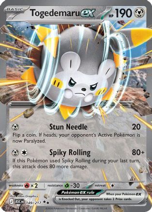 Togedemaru ex (ASC-149) (Holofoil)