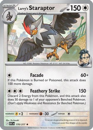 Larry's Staraptor (ASC-170) (Reverse Holofoil)