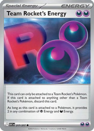 Team Rocket's Energy (ASC-217) (Reverse Holofoil)