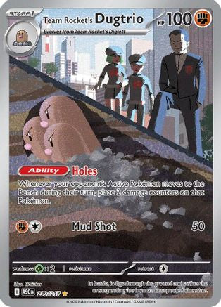 Team Rocket's Dugtrio (ASC-239) (Holofoil)