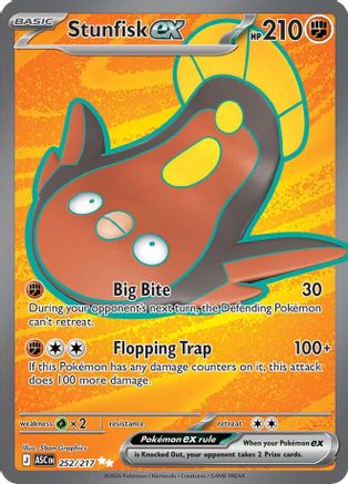 Stunfisk ex (ASC-252) (Holofoil)