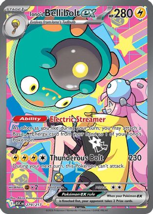 Iono's Bellibolt ex (ASC-279) (Holofoil)