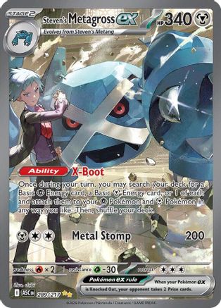 Steven's Metagross ex (ASC-289) (Holofoil)