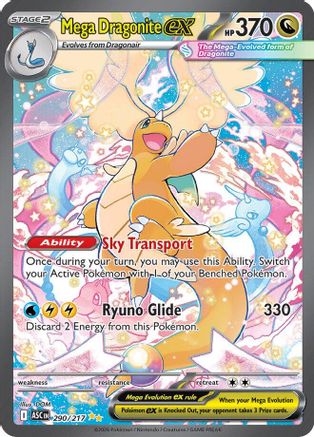 Mega Dragonite ex (ASC-290) (Holofoil)