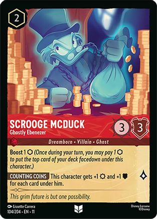Scrooge McDuck - Ghostly Ebenezer (11-104) (Cold Foil)