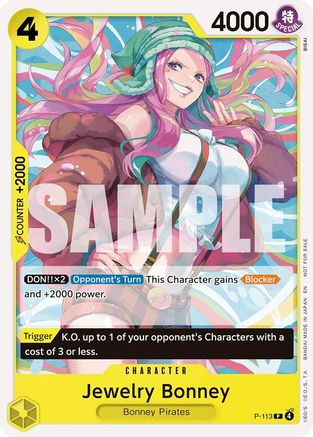 Jewelry Bonney (Heroines Battle Pack) (P-113) (Foil)