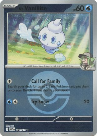 N's Vanillite (Poke Ball) (ASC-049) (Reverse Holofoil)