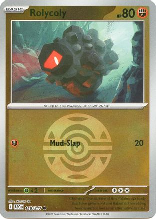 Rolycoly (Dusk Ball) (ASC-118) (Reverse Holofoil)