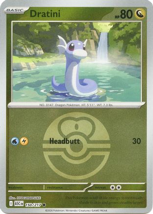Dratini (Love Ball) (ASC-150) (Reverse Holofoil)