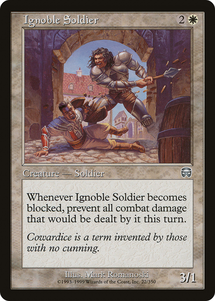 Ignoble Soldier (MMQ-022) (Foil)