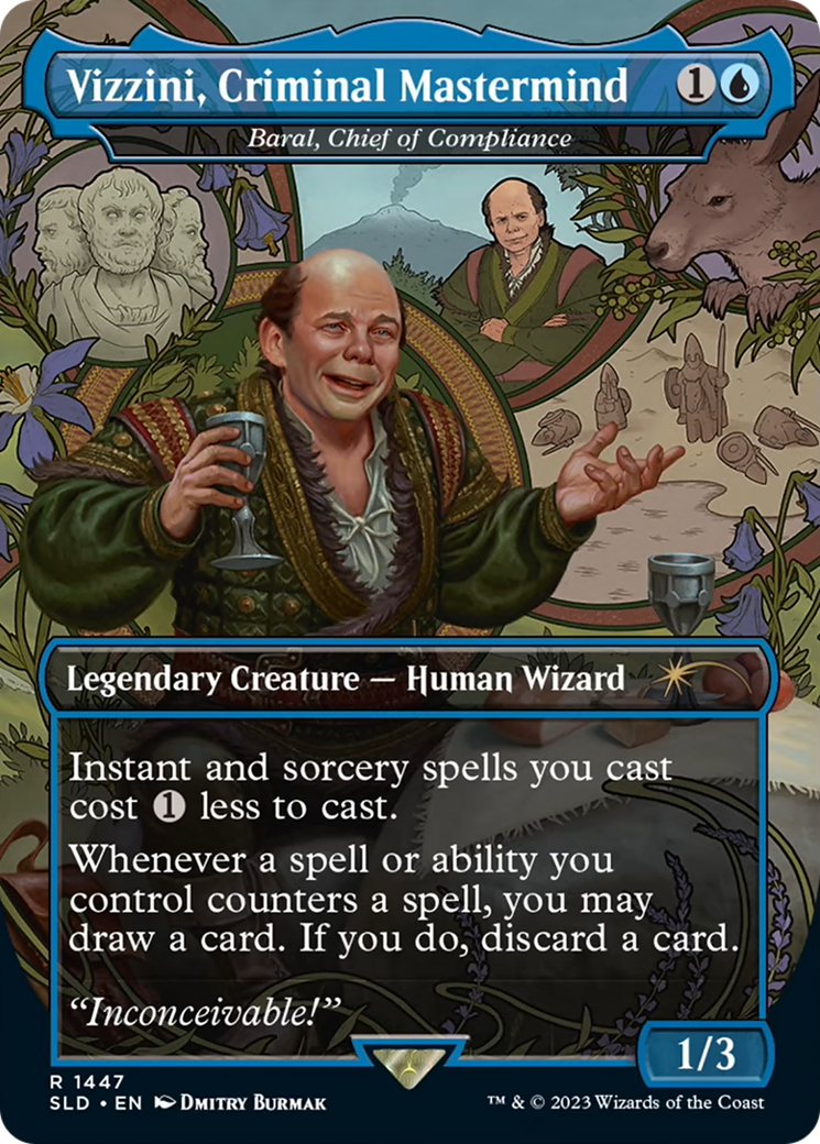 Vizzini, Criminal Mastermind / Baral, Chief of Compliance (SLD-1447) (Borderless)