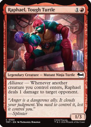 Raphael, Tough Turtle (TMT-104) (Foil)