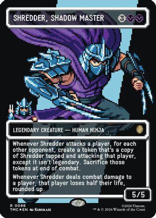 Shredder, Shadow Master (Borderless) (Surge Foil) (TMC-088)
