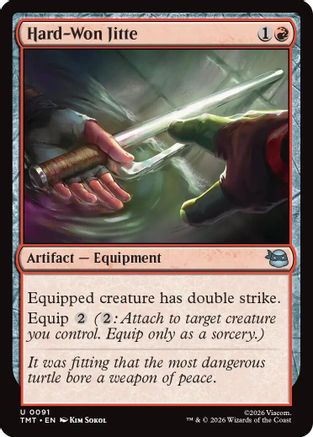 Hard-Won Jitte (TMT-091) (Foil)