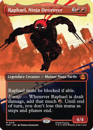 Raphael, Ninja Destroyer (Borderless) (TMT-218) (Foil)
