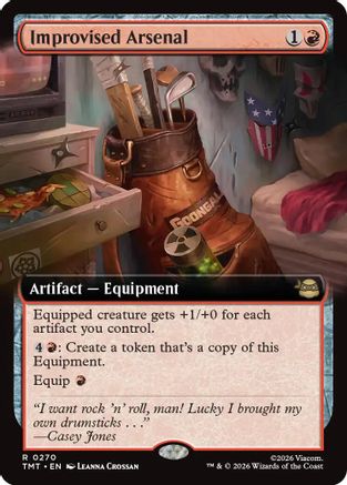Improvised Arsenal (Extended Art) (TMT-270) (Foil)