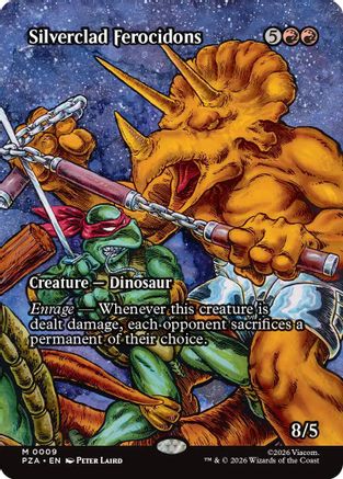 Silverclad Ferocidons (Borderless) (PZA-009) (Foil)