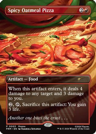 Spicy Oatmeal Pizza (Borderless) (PW26-003)