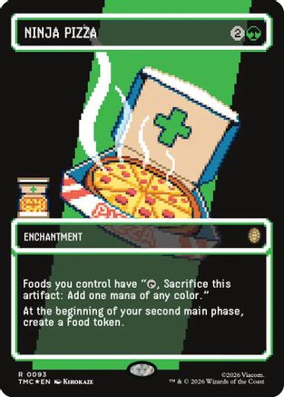 Ninja Pizza (Borderless) (Surge Foil) (TMC-093)