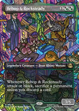 Bebop & Rocksteady (Borderless) (TMT-204) (Foil)
