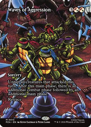 Waves of Aggression (Borderless) (PZA-013) (Foil)