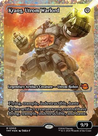 Krang, Utrom Warlord (Showcase) (Fracture Foil) (TMT-300)