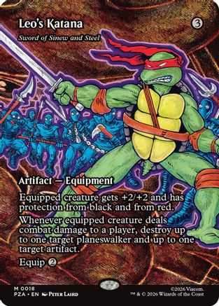 Leo's Katana - Sword of Sinew and Steel (Borderless) (PZA-018)