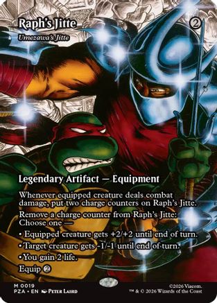 Raph's Jitte - Umezawa's Jitte (Borderless) (PZA-019) (Foil)