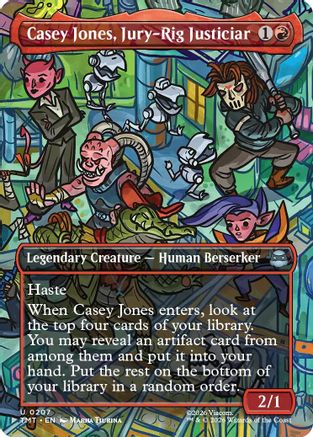 Casey Jones, Jury-Rig Justiciar (Borderless) (TMT-207) (Foil)