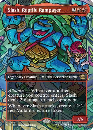 Slash, Reptile Rampager (Borderless) (TMT-208) (Foil)