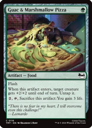 Guac & Marshmallow Pizza (TMT-116) (Foil)