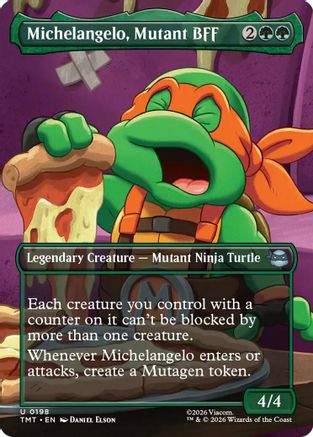 Michelangelo, Mutant BFF (Borderless) (TMT-198)