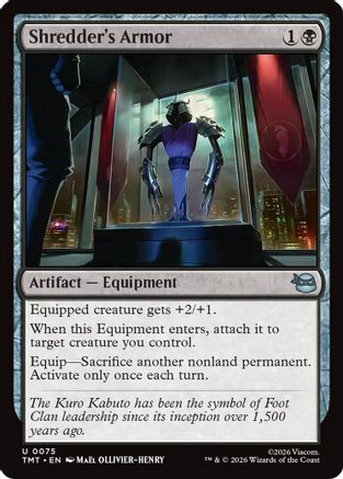 Shredder's Armor (TMT-075) (Foil)
