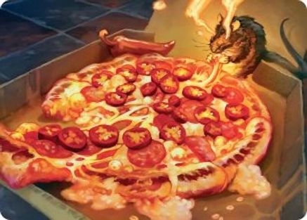 Spicy Oatmeal Pizza Art Card (ASTMT-011)