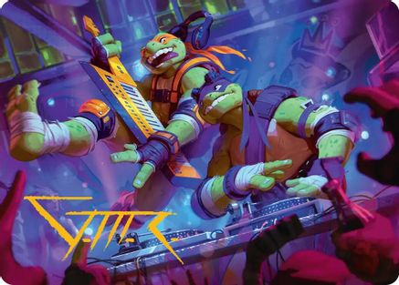 Mikey & Don, Party Planners Art Card (Gold-Stamped Signature) (ASTMT-015)