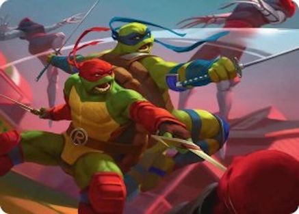 Raph & Leo, Sibling Rivals Art Card (ASTMT-016)